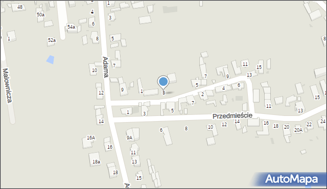 Opole, Kosmonautów, 3a, mapa Opola