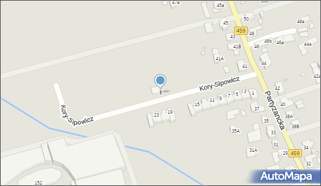 Opole, Kory-Sipowicz Olgi, 8, mapa Opola