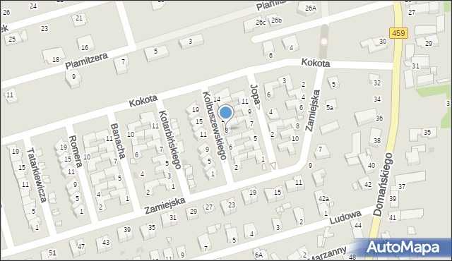 Opole, Kolbuszewskiego Stanisława, prof., 8, mapa Opola