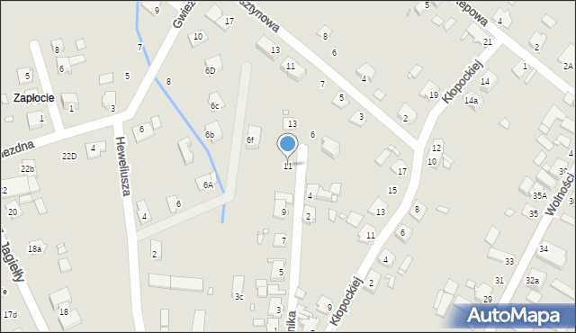 Opole, Kopernika Mikołaja, 11, mapa Opola