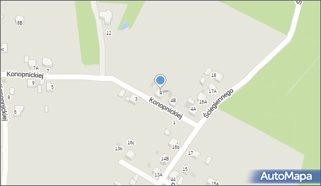 Orzesze, Konopnickiej Marii, 4, mapa Orzesze