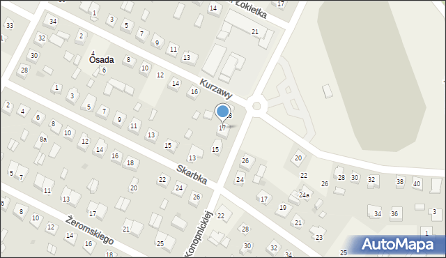 Osięciny, Konopnickiej Marii, 17, mapa Osięciny
