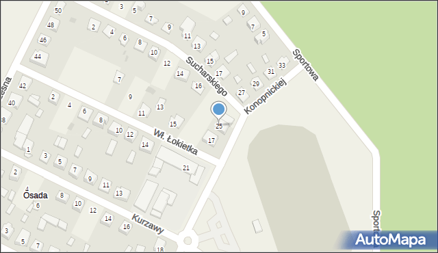 Osięciny, Konopnickiej Marii, 25, mapa Osięciny