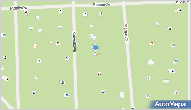 Osiedle Wilga, Konwaliowa, 23, mapa Osiedle Wilga