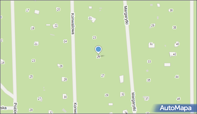 Osiedle Wilga, Konwaliowa, 25, mapa Osiedle Wilga