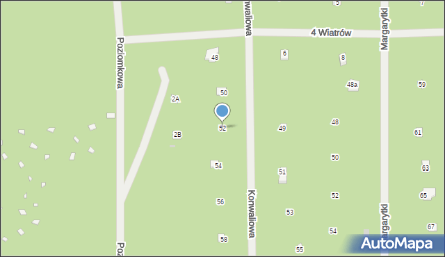 Osiedle Wilga, Konwaliowa, 52, mapa Osiedle Wilga