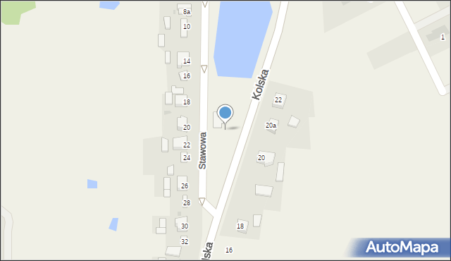 Osiek Mały, Kolska, 11a, mapa Osiek Mały