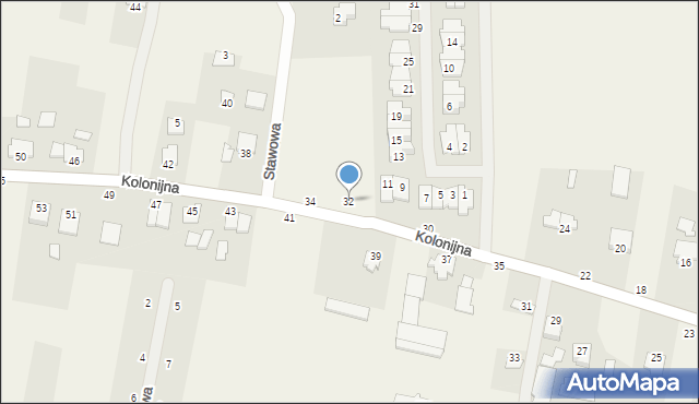 Osielsko, Kolonijna, 32, mapa Osielsko