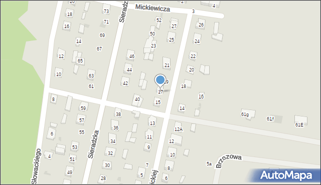 Osjaków, Konopnickiej Marii, 17, mapa Osjaków