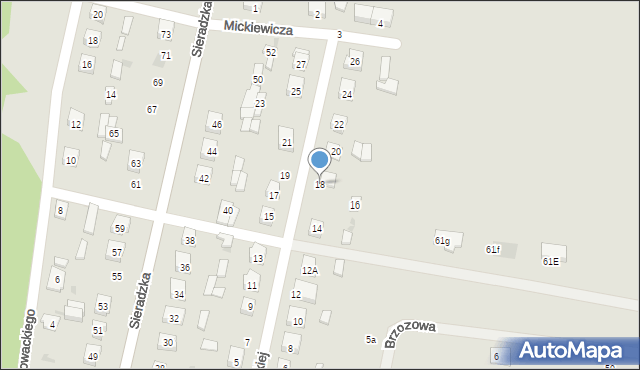 Osjaków, Konopnickiej Marii, 18, mapa Osjaków