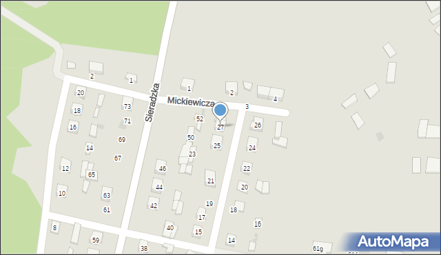 Osjaków, Konopnickiej Marii, 27, mapa Osjaków