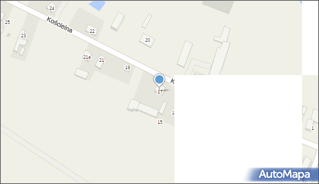 Osmolin, Kościelna, 17, mapa Osmolin