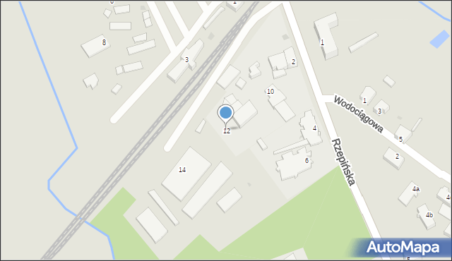 Ośno Lubuskie, Kolejowa, 12, mapa Ośno Lubuskie