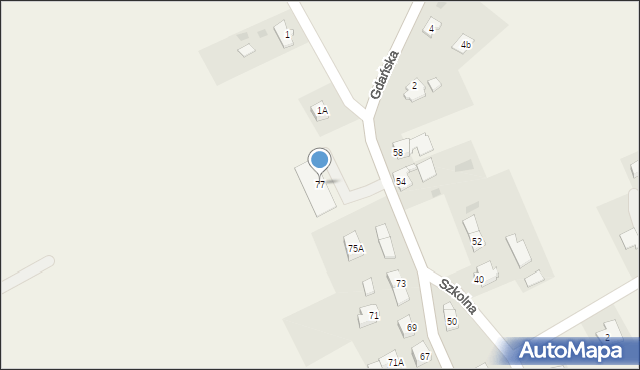 Ostaszewo, Kościuszki Tadeusza, gen., 77, mapa Ostaszewo