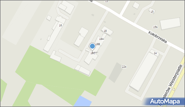 Ostrołęka, Kołobrzeska, 18C, mapa Ostrołęka