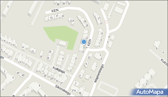 Ostrołęka, Komisji Edukacji Narodowej, 15, mapa Ostrołęka