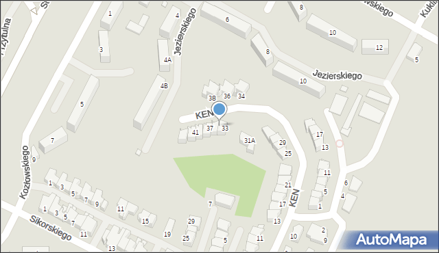 Ostrołęka, Komisji Edukacji Narodowej, 35, mapa Ostrołęka