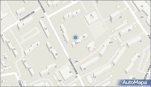 Ostrołęka, Konopnickiej Marii, 23, mapa Ostrołęka