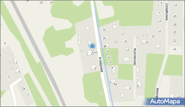 Ostrów, Kolejowa, 11, mapa Ostrów