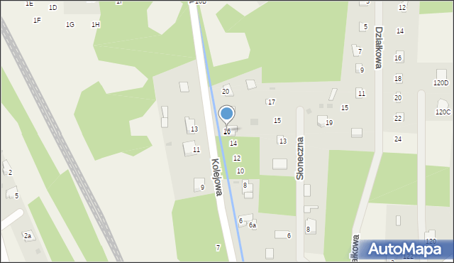 Ostrów, Kolejowa, 16, mapa Ostrów