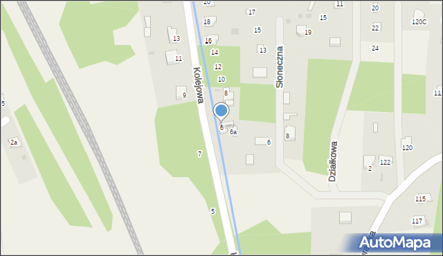 Ostrów, Kolejowa, 6, mapa Ostrów