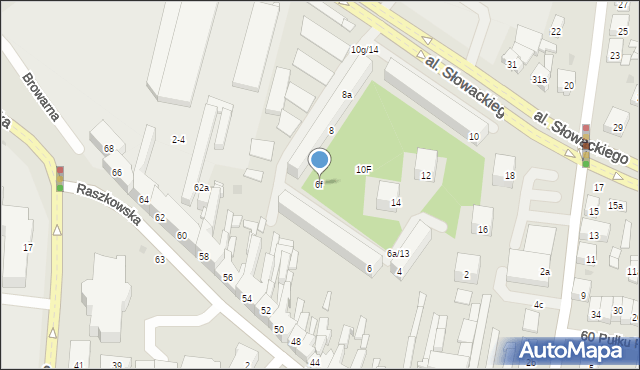 Ostrów Wielkopolski, Konopnickiej Marii, 6f, mapa Ostrów Wielkopolski