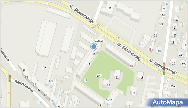 Ostrów Wielkopolski, Konopnickiej Marii, 8a, mapa Ostrów Wielkopolski