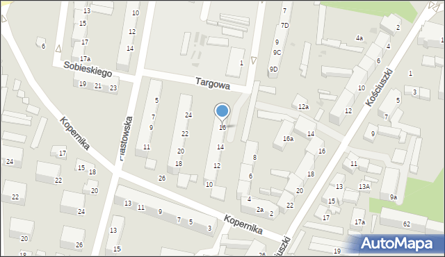 Ostrów Wielkopolski, Kopernika Mikołaja, 16, mapa Ostrów Wielkopolski