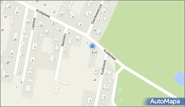 Ostrówek, Kolejowa, 5, mapa Ostrówek