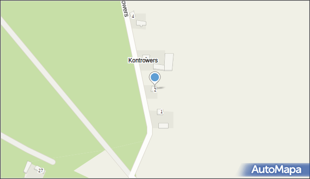 Ostrówek, Kontrowers, 2, mapa Ostrówek