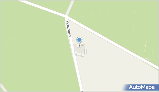 Ostrówek, Kontrowers, 5, mapa Ostrówek