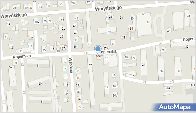 Ostrowiec Świętokrzyski, Kopernika Mikołaja, 10A, mapa Ostrowiec Świętokrzyski