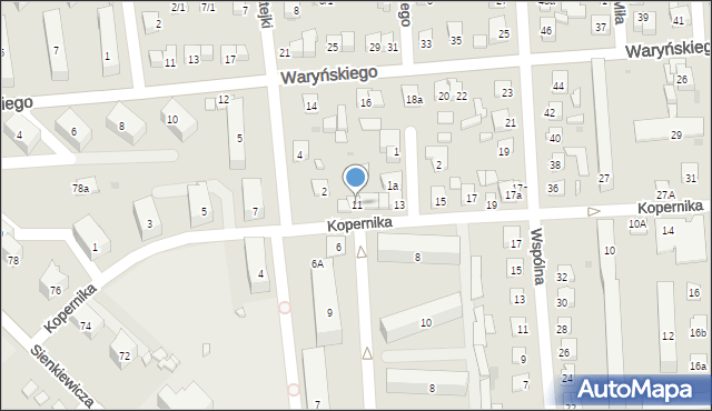 Ostrowiec Świętokrzyski, Kopernika Mikołaja, 11, mapa Ostrowiec Świętokrzyski