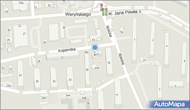 Ostrowiec Świętokrzyski, Kopernika Mikołaja, 40, mapa Ostrowiec Świętokrzyski