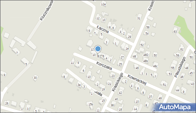 Oświęcim, Korczaka Janusza, 8, mapa Oświęcimia