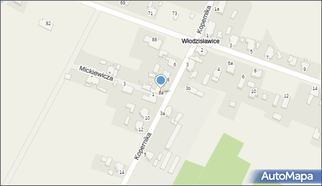 Otmice, Kopernika Mikołaja, 8a, mapa Otmice