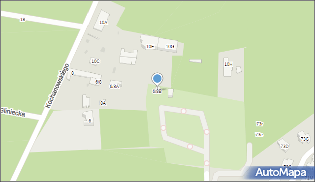 Otwock, Kochanowskiego Jana, 6/8B, mapa Otwock