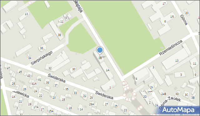 Otwock, Kołłątaja Hugo, 1B, mapa Otwock