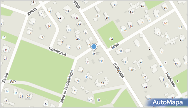 Otwock, Kołłątaja Hugo, 35, mapa Otwock