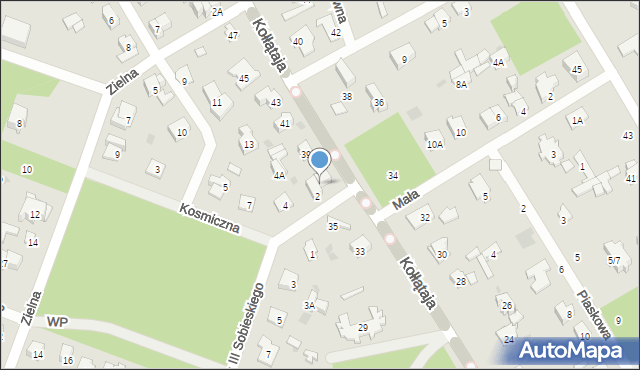 Otwock, Kołłątaja Hugo, 37, mapa Otwock