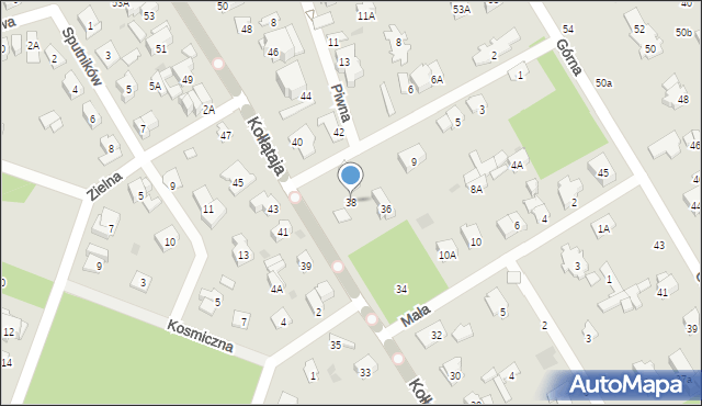 Otwock, Kołłątaja Hugo, 38, mapa Otwock