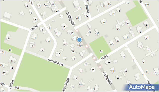 Otwock, Kołłątaja Hugo, 39, mapa Otwock