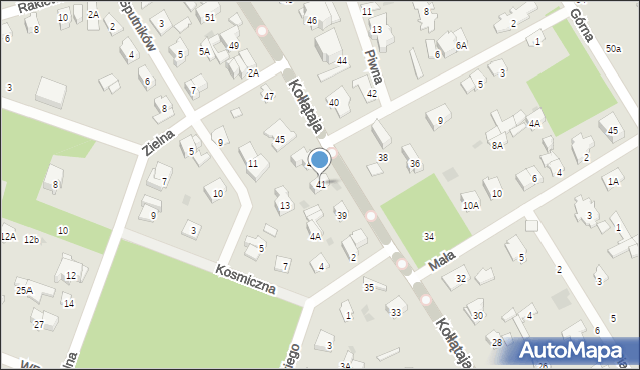 Otwock, Kołłątaja Hugo, 41, mapa Otwock