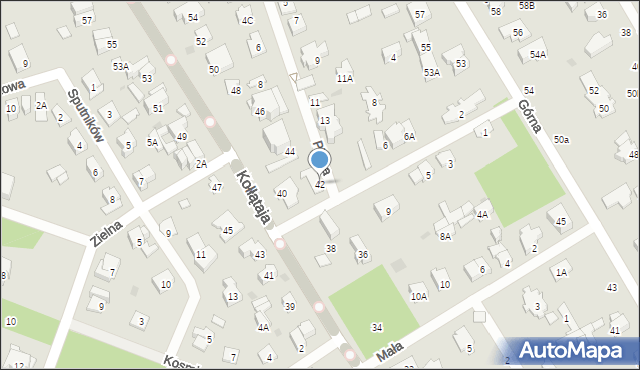 Otwock, Kołłątaja Hugo, 42, mapa Otwock