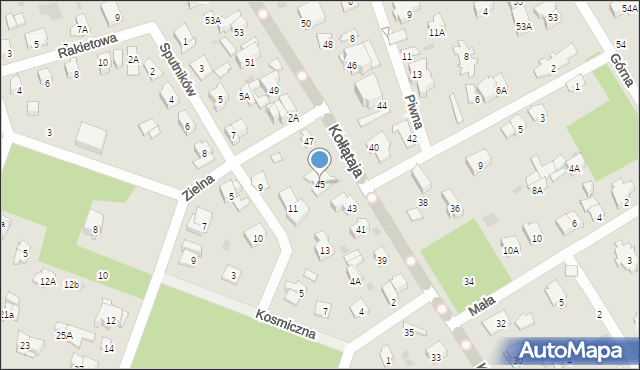 Otwock, Kołłątaja Hugo, 45, mapa Otwock