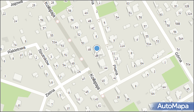 Otwock, Kołłątaja Hugo, 46, mapa Otwock