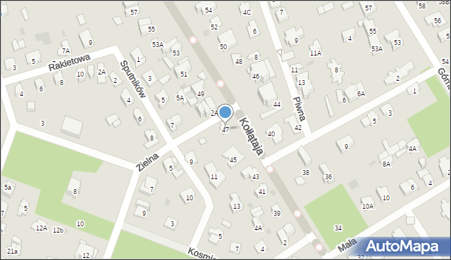 Otwock, Kołłątaja Hugo, 47, mapa Otwock