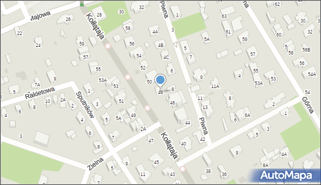 Otwock, Kołłątaja Hugo, 48, mapa Otwock