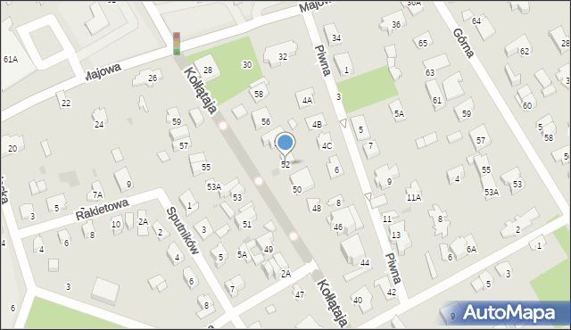 Otwock, Kołłątaja Hugo, 52, mapa Otwock