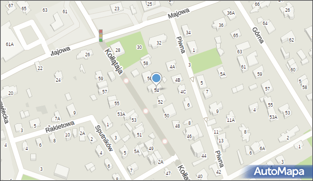 Otwock, Kołłątaja Hugo, 54, mapa Otwock